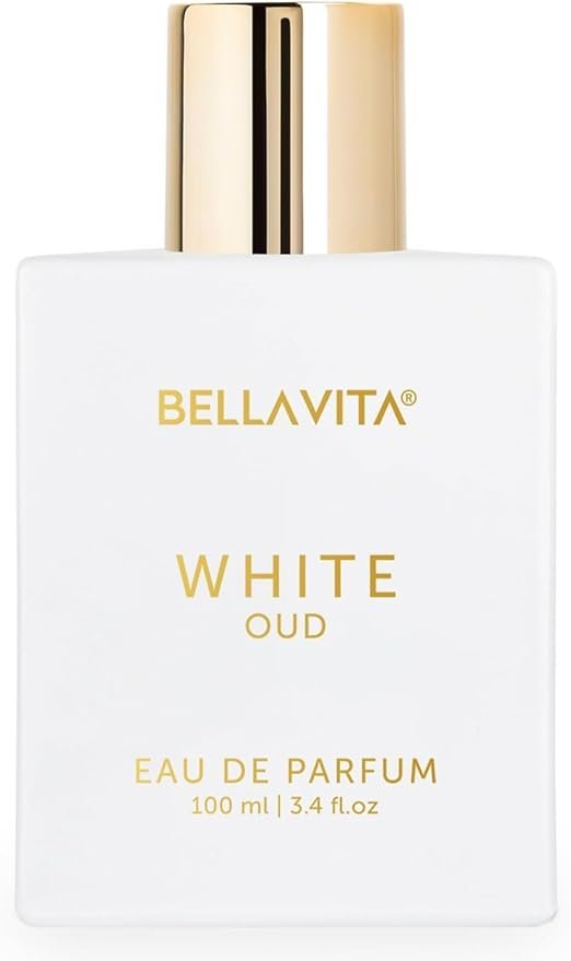 BellaVita Luxury White Oud Unisex Perfume for Women & Men (3.48 fl.oz) | Unisex Cologne Perfume Fragrance | Long-Lasting Luxury Oud Perfume Oil | Arabian Perfume for Women & Men | Vegan & Cruelty Free