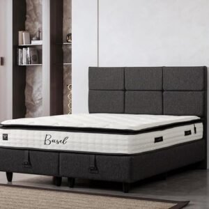 BSS BEDDING 90x200 cm Matratze, Basel Exklusiv 30 cm Höhe Federkernmatratze, Topper Integriert Bett, H3 7-Zonen Orthopädische Taschenfederkernmatratze, Allergenfrei und Atmungsaktiv (1x Matratze