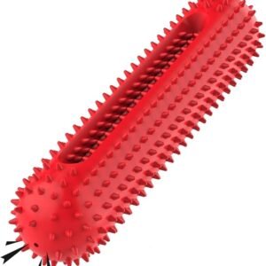 petizer Hund Quietschspielzeug ，Tough Toothbrush Puppy Chew Toy | Gummispielzeug für Haustiertraining, Zahnreinigung, Spielen und Kauen für M & L-Rassen