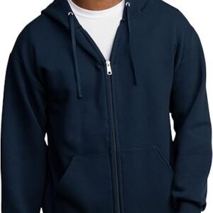 Fruit of the Loom Unisex Adult EverSoft Fleece Full Zip Hoodie Sweatshirt