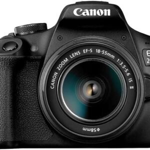 Canon EOS 2000D DSLR Camera and EF-S 18-55 mm f/3.5-5.6 IS II Lens - Black