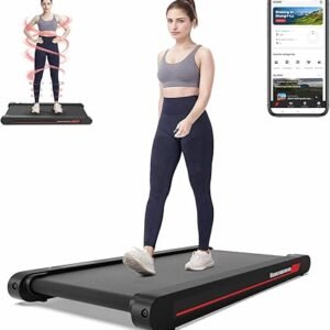 Sperax Walking Vibration Pad with APP, Treadmill 3 in 1 Under Desk Low Noise Vibration Walking Pad with Remote Control, Portable Treadmill for Home Office