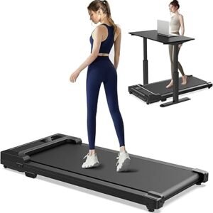 Kerolina Walking Pad Treadmill for Home - Under Desk Treadmills Mini Portable Walking Running Machine Slim Compact Motorized Electric Treadmill with Adjustable Speed Remote