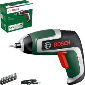 Bosch Compact Cordless Screwdriver IXO (7th Generation; 3.6V; 2.0Ah; 5.5Nm; with Micro-USB Cable; Compatible with IXO-Collection Attachments; Screws up to 190 Screws)