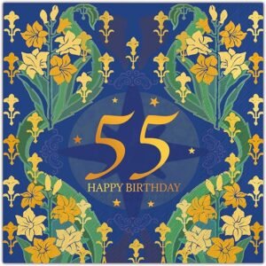 Gcardist 55th Cocktail Napkins 33 * 33cm Disposable Beverage Napkin Paper for Cocktail, Dinner, Wedding, Birthday Party Dessert Wine Paper Napkins（ 50 Count）