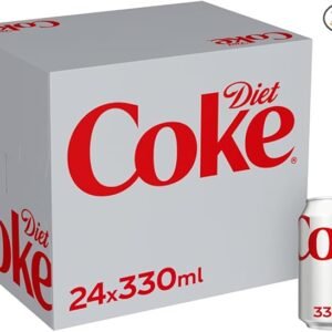 Diet Coke Can Cola, Box 330 ml (Pack of 24)