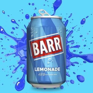 BARR since 1875, 24 Pack Perfect Lemonade, Lemon Flavoured Fizzy Drink - 24 x 330ml Cans