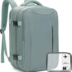 Xkdoai for Ryanair Cabin Bags 40x20x25, Travel Backpack with TSA Approved Clear Bag, Travel Bag Underseat Carry-ons Hand Luggage Bag for Travelling Casual Daypack for Ryan Air Plane