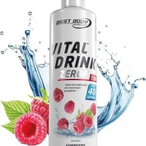 Best Body Nutrition Vital Drink ZEROP® - Himbeere, Original Getränkekonzentrat - Sirup - zuckerfrei, 1:80 ergibt 40 Liter Fertiggetränk, 500 ml