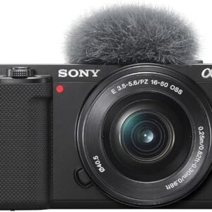 Sony Alpha ZV-E10 APS-C spiegellose Vlog-Kamera mit 16-50mm Objektiv (Display für Vlogging, 4K-Video, Echtzeit-Augen-Autofokus)