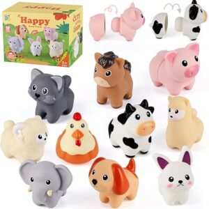 Victse Montessori Spielzeug für Kleinkinder, Farbsortierung & Stapeln Passende Lernsortierspielzeug, Motorikspielzeug Baby Sensory Lernspiele Geschenk für Kinder Jungen Mädchen