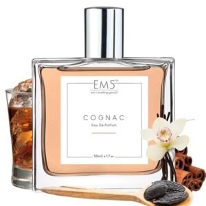 EM5™ C0GNAC Unisex Perfume | Eau de Parfum Spray for Men & Women | Woody Amber Warm Spicy Accords Fragrance | Luxury Gift for Him/Her