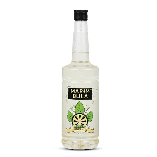 Marimbula Mojito Mint Flavoured Syrup | Suitable For Mocktails, Cocktails, Party Juices, Beverages | Non Alcoholic | Summer Drink Mix | 1000ml Bottle